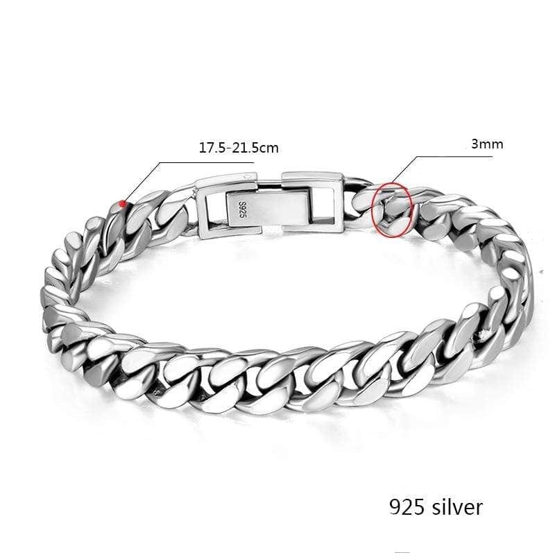 Bracelet Homme Luxe Argent