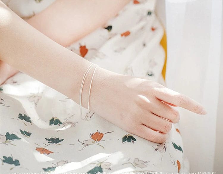 Bracelet multi chaines argent