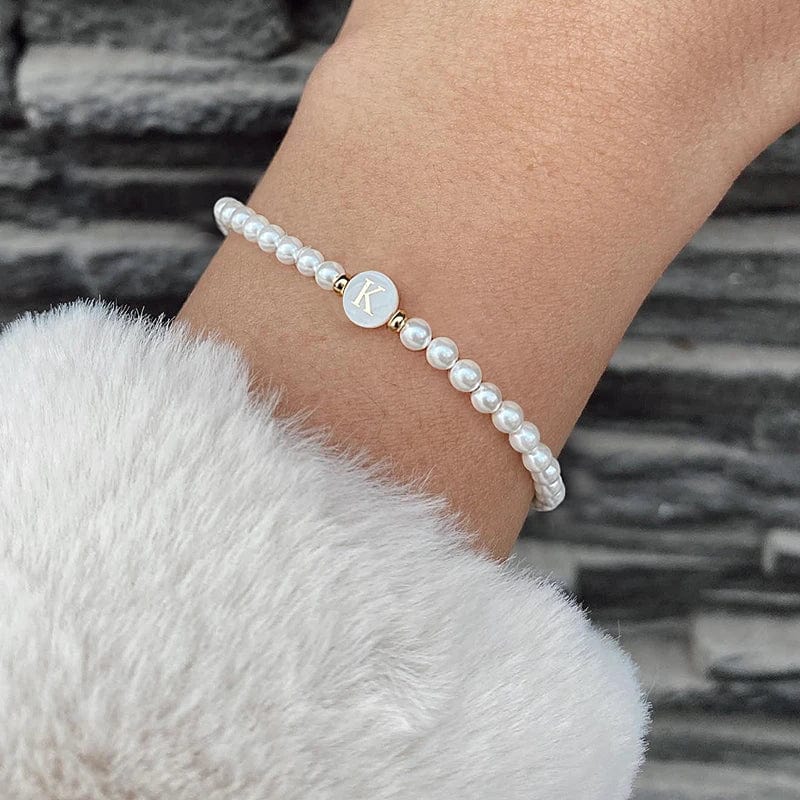 Bracelet perle initiale