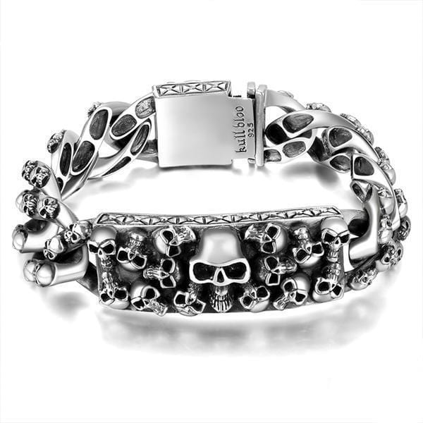 Herren Panzerarmband Silber