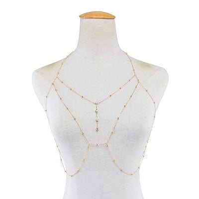 Bralette Chaine de Corps avec Pendentif - Gaby