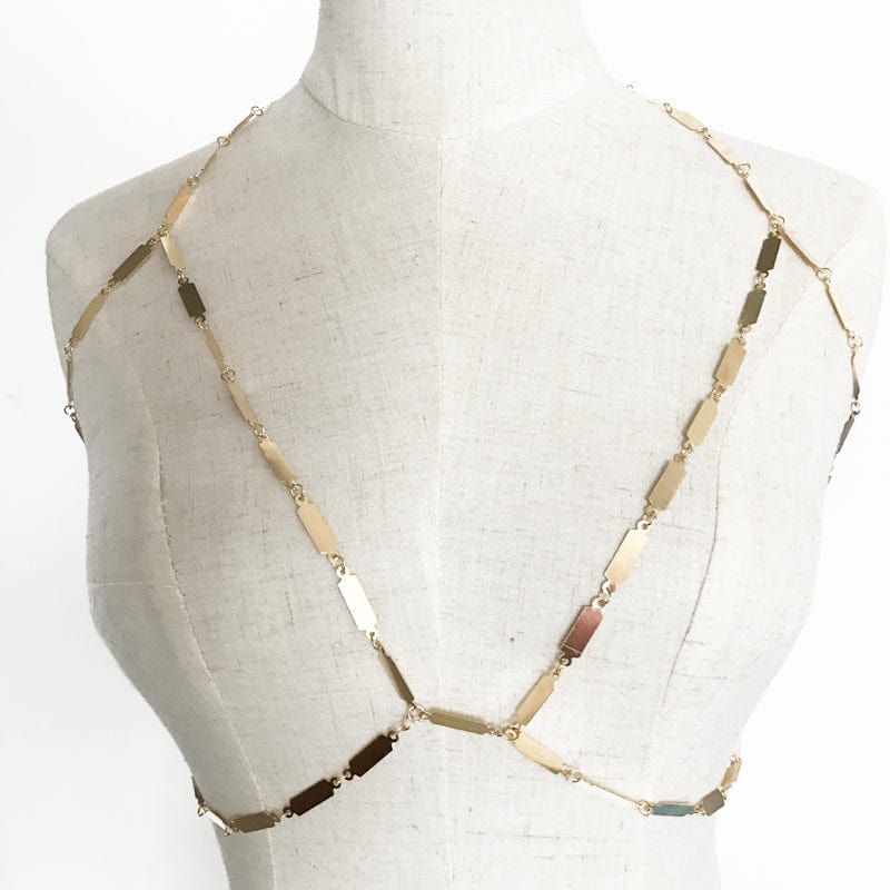 Brustkette Gold