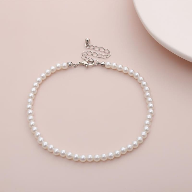 Chaine de cheville en perle