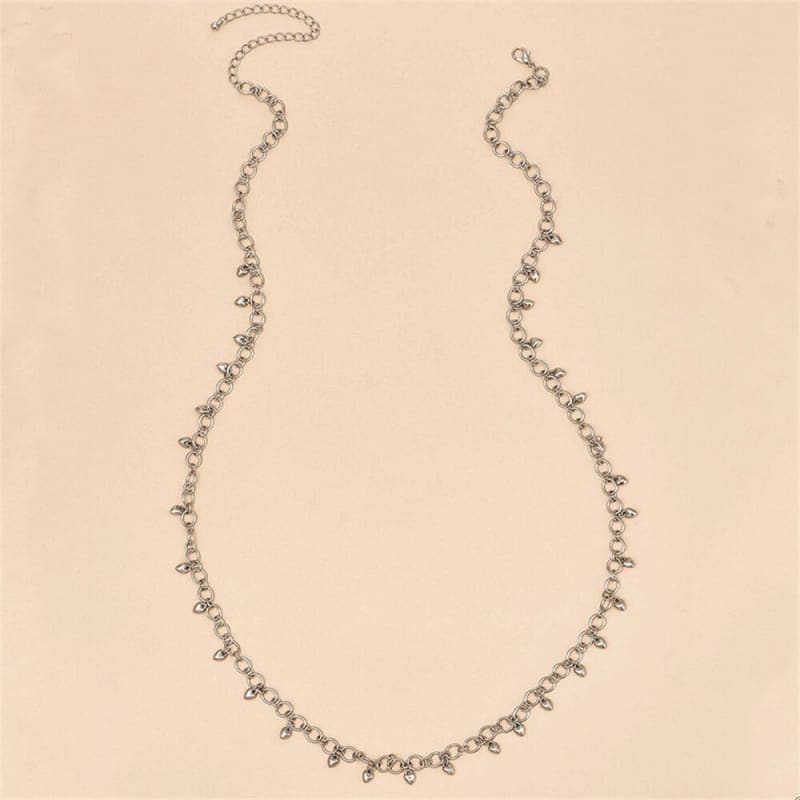 Chaine de taille gros maillon avec coeur