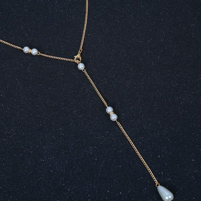 Collier de dos perle mariage