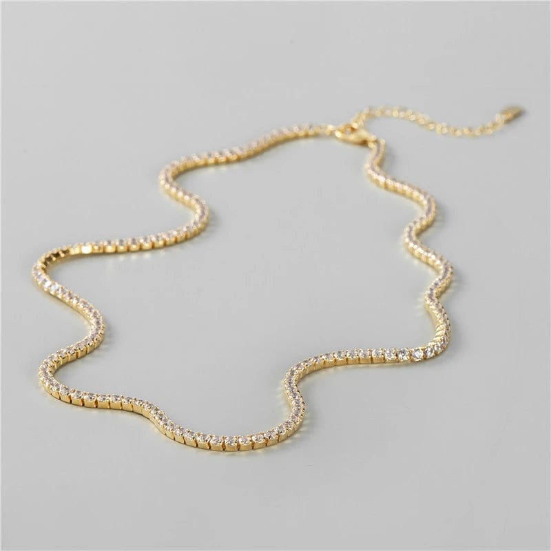 Collier diamant ras de cou