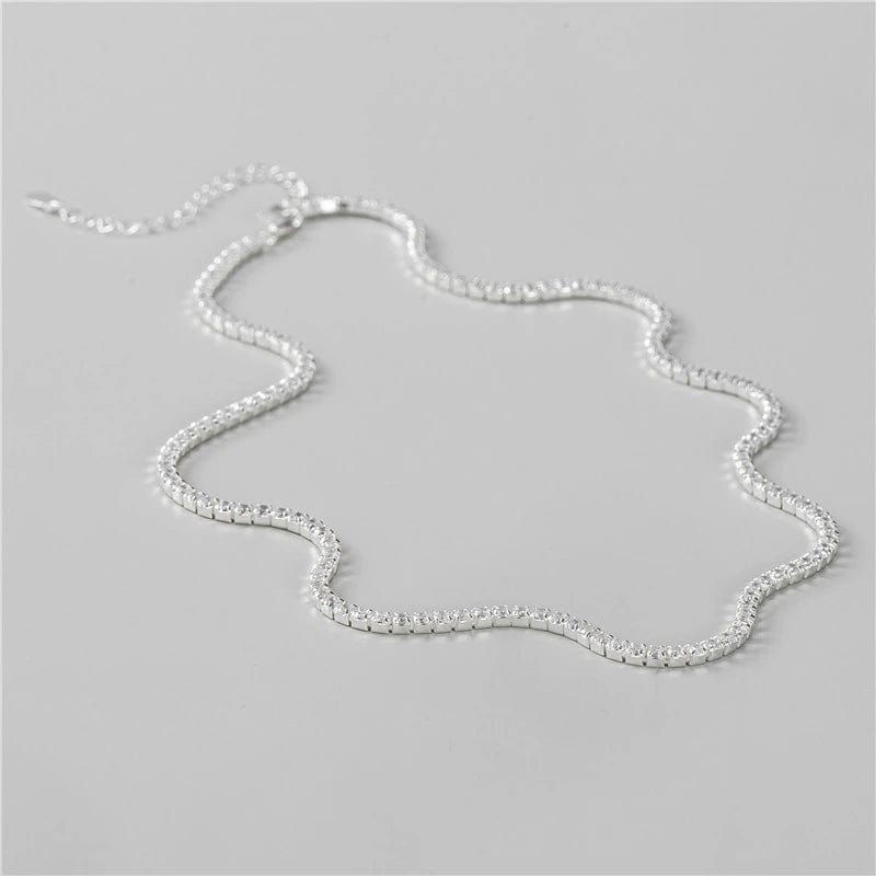 Collier diamant ras de cou