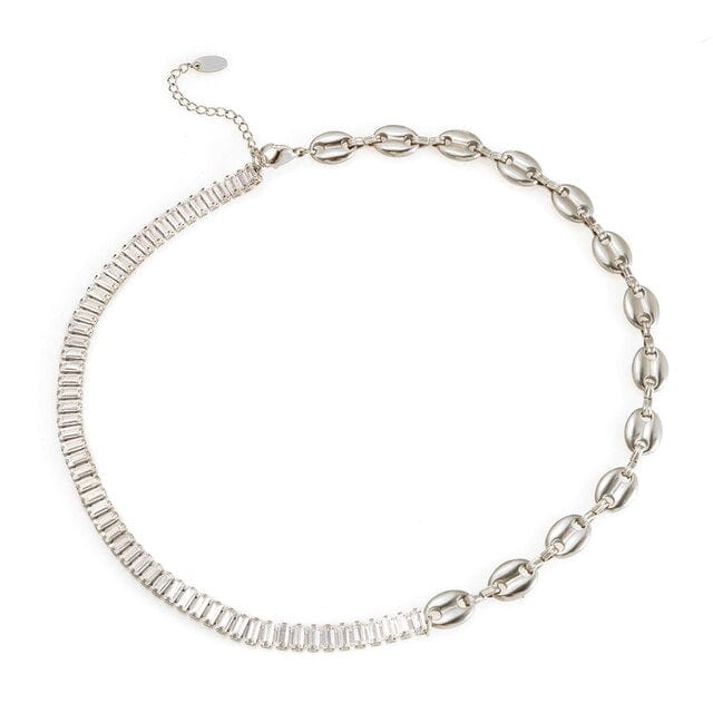 Collier grain de café cristal