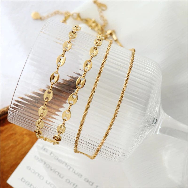 Collier grain de café or femme