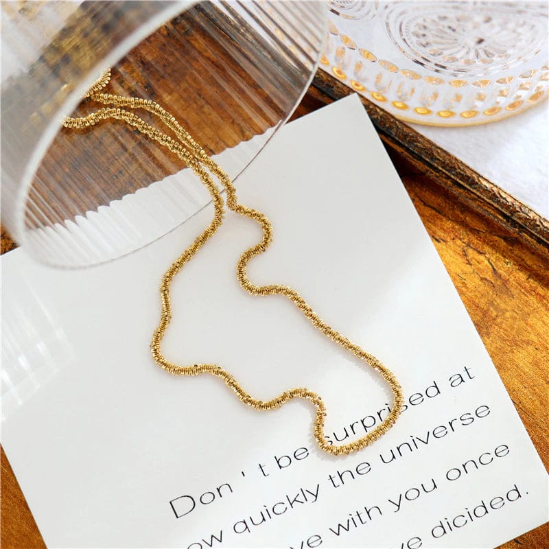 Collier grain de café or femme