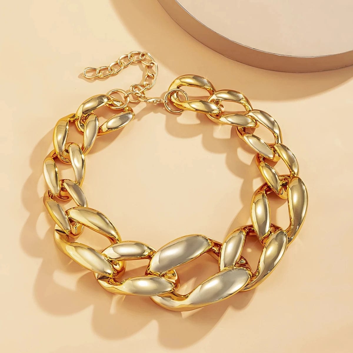 Collier grosse maille ras de cou