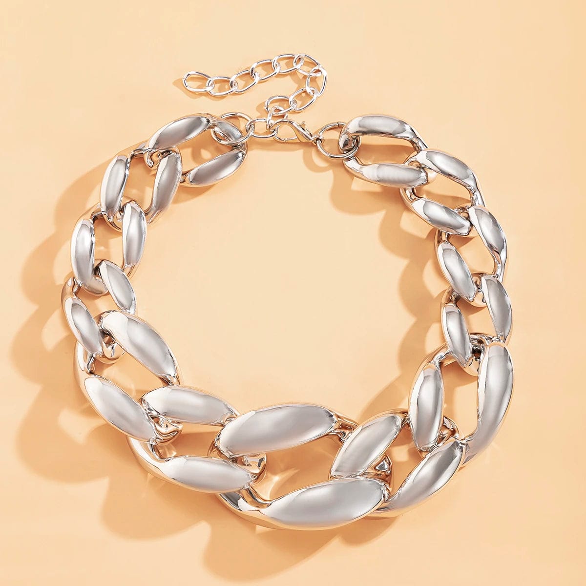 Collier grosse maille ras de cou