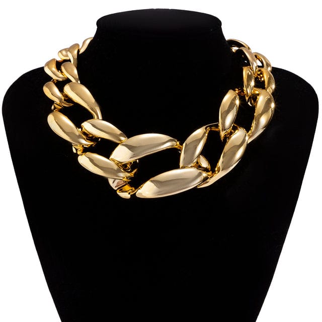 Collier grosse maille ras de cou
