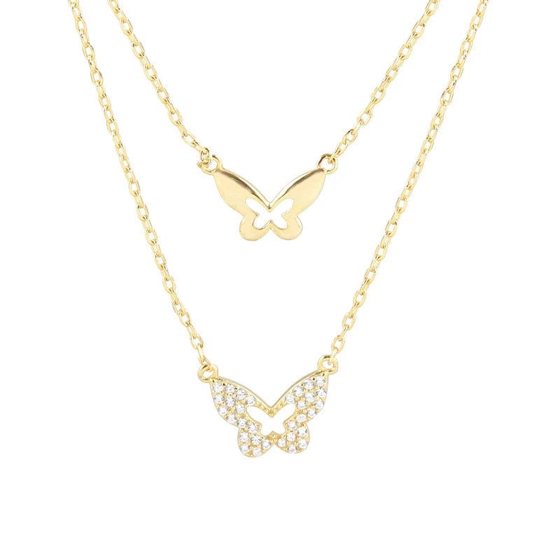 Collier papillon or