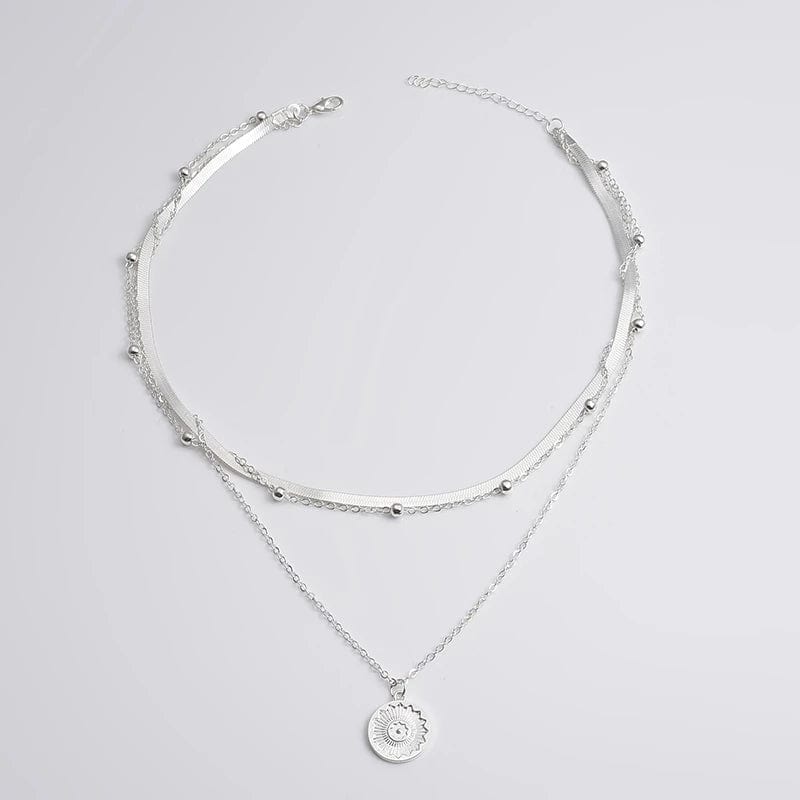 Collier triple chaine argent