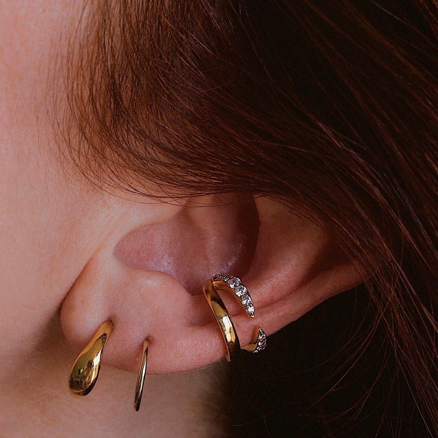 Rebel Ear Cuff in Sterling Silver