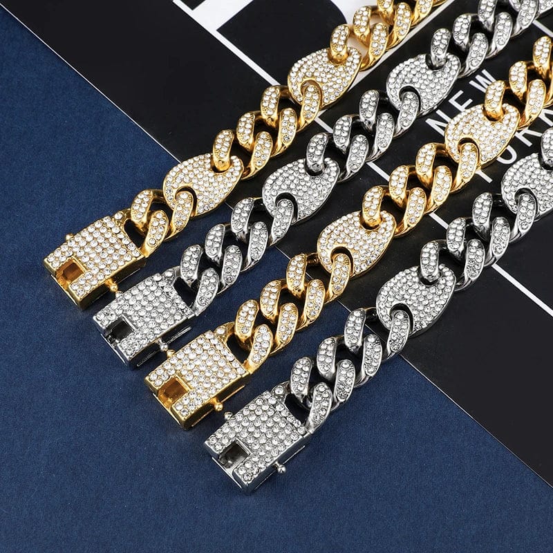 Grosse chaine grain de cafe hip hop