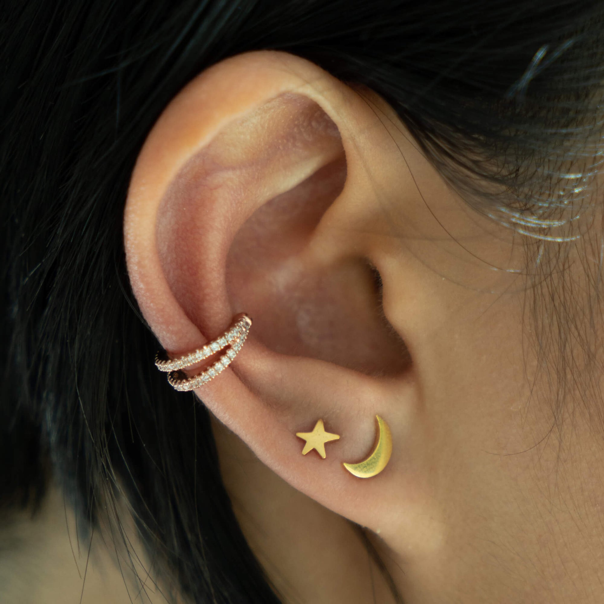 Infinite Ear Cuff in Rose Gold